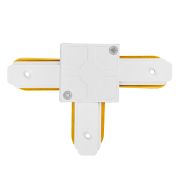 Коннектор Т-образный однофазный  для шинопровода , белый, LD1003