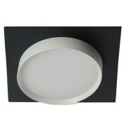 Светильник встраиваемый Feron DL506 потолочный GX53 черный + белый квадрат