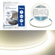 Светодиодная LED лента Feron LS617, 240SMD(2835)/м 19Вт/м 12V 5000*10*1.22мм 4000К, IP20