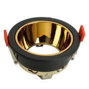 Светильник встраиваемый Feron DL3102 потолочный MR16 G5.3  черный + золото