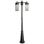 Светильник садово-парковый Feron PL788 столб 2*40W 220-240V E27, черный
