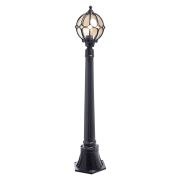 Светильник садово-парковый Feron PL3706 круглый, столб  60W 230V E27, черный