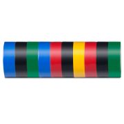 Изоляционная лента STEKKER INTP01315-100, 0,13*15мм, 100 м, комплект 10 штук, мультиколор