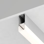 Профиль алюминиевый накладной/подвесной с отсеком для БП, серебро, CAB266