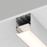 Профиль алюминиевый накладной/подвесной с отсеком для БП, серебро, CAB265