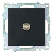 Розетка телевизионная 1-местная (механизм), STEKKER GLS00-7108-05, 75 Ом, 5-862МГц, серия Катрин, черный