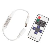 Контроллер для одноцветной светодиодной ленты мини с П/У белый, 12-24V, LD65