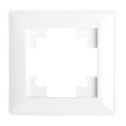 Рамка STEKKER, PFR00-7001-01 1-местная, пластик, серия Катрин, белый