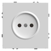 Розетка 1-местная с защитной шторкой (механизм), STEKKER, б/з, 250В, 16А, серия Эмили, RST16-5109-01 , белый фарфор, soft touch