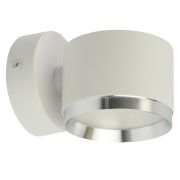 Светильник  настенный Feron HL4598  Barrel DUET 12W, 230V,GX53, белый + хром IP20