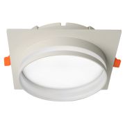 Светильник встраиваемый Feron DL703 LUNA потолочный GX70 белый квадрат