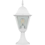 Светильник садово-парковый Feron 4104/PL4104 четырехгранный на постамент 60W E27 230V, белый