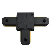 Коннектор Т-образный однофазный для шинопровода  , черный , LD1003