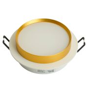 Светильник встраиваемый Feron DL507 потолочный GX53 белый + золото круг