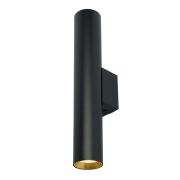 Светильник Feron ML1014 настенный под лампу 2*GU10, черный + золото