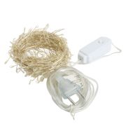 Светодиодная гирлянда Кластер (на проволоке) Feron CL584 линейная 12м  мультиколор, c питанием от сети 230V, прозрачный шнур