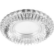 Светильник встраиваемый с белой LED подсветкой Feron CD904 потолочный MR16 G5.3 прозрачный