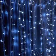 Светодиодная гирлянда Feron CL18 занавес 1,5*1,5м  + 3м 5000К, статичная, c питанием от сети 230V, белый шнур