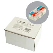 Клемма супер-компактная проходная серии 219 на 2 контакта STEKKER,LD219-422