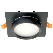Светильник встраиваемый Feron DL505 потолочный GX53 черный квадрат IP44