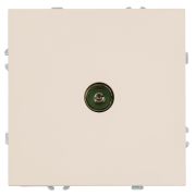 Розетка телевизионная 1-местная (механизм), STEKKER, 75 Ом, 5-862МГц, серия Эмили, RST00-5108-08, кашемир, soft touch