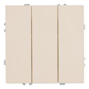 Выключатель 3-клавишный (механизм), STEKKER, 250В, 10А, серия Эмили, RSW10-5108-08, кашемир, soft touch