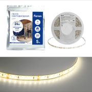 Светодиодная LED лента Feron LS511, 120SMD(2835)/м 11Вт/м 24V 5000*8*1.22мм 4000К IP65
