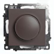 Выключатель диммирующий TRIAC(механизм), STEKKER GLS10-7106-04, 250V, 500W, серия Катрин, шоколад