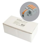 Клемма супер-компактная разветвительная 1 вход, 4 выхода, наборная STEKKER,LD220-104