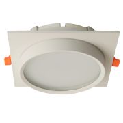 Светильник встраиваемый Feron DL705 потолочный GX70 белый квадрат IP44