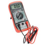 MTM MAS830L Мультиметр цифровой, 1999 отсчетов, батарея крона, ручная регулировка, черный/красный, TM STEKKER