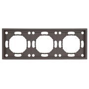 Рамка STEKKER, PFR00-5003-09 3-местная, серия Эмили, антрацит, soft touch