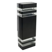 Светильник садово-парковый  Feron.ONE DH0807-P, на стену вверх/вниз,  2*GU10 220-240V, черный пластик