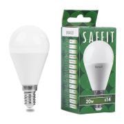 Лампа светодиодная SAFFIT SBG4520 Шарик E14 20W 230V 4000K