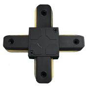 Коннектор Х-образный однофазный  для шинопровода , черный, LD1002