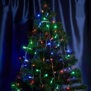 Светодиодная гирлянда Feron CL90  7 веток (2м) + 1.5м 230V мультиколор, c питанием от сети, прозрачный шнур