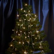 Светодиодная гирлянда Feron CL90  7 веток (2м) + 1.5м 230V 5000K, c питанием от сети, прозрачный шнур