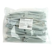 Держатель кабеля для прямого монтажа двусторонний ДКД-2 STEKKER PMHR2G, серый (20 шт в упаковке)