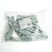 Держатель кабеля для прямого монтажа односторонний ДКО-2 STEKKER PMHR1G, серый (20 шт в упаковке)