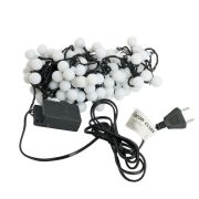 Светодиодная гирлянда Feron CL585 Мультишарики 12м 230V мультиколор, c питанием от сети, черный шнур