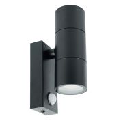 Светильник садово-парковый Feron DH0713, с датчиком освещенности/движения (на стену), 2*GU10