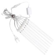 Светодиодная гирлянда Feron CL586 занавес Сосульки 4.5*0.5м +  сетевой шнур 3м, 2700K динамичный, c питанием от сети 230V, прозрачный шнур