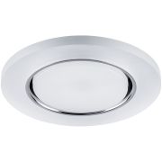 Светильник встраиваемый с белой LED подсветкой Feron CD5020 потолочный GX53 без лампы, белый матовый