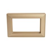 Рамка  2-местная (без перемычки),  пластик, STEKKER, PFR00-7012-08, серия Катрин, золото