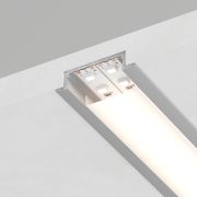 Профиль алюминиевый встраиваемый широкий, серебро, CAB252