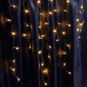 Светодиодная гирлянда Feron CL22 бахрома, статичная,  4,5м*0,8м + 3м 230V желтый c питанием от сети, белый шнур