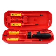 STLS005 Отвертка VDE со сменными битами до 1000В, 8 предметов