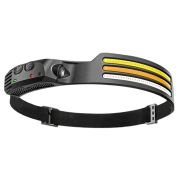 Фонарь налобный FERON TH2316 c аккумулятором 5W, 1200mAh IP44, USB type-C, ABS пластик, резина