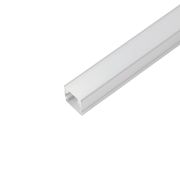 Профиль алюминиевый накладной, 10х10мм, серебро, CAB243