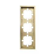 Рамка 3-мест. горизонт. ZIMA зол. LEZARD 704-3600-148